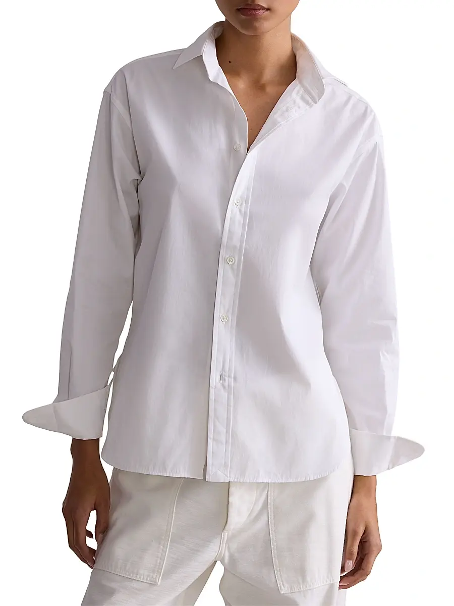 Polo Ralph Lauren Women's Relaxed Fit Cotton Shirt | Thumbnail 3 Polo Ralph Lauren Women's Relaxed Fit Cotton Shirt | Thumbnail 3