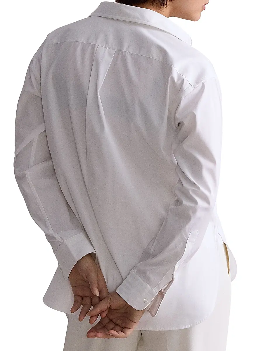 Polo Ralph Lauren Women's Relaxed Fit Cotton Shirt | Thumbnail 8 Polo Ralph Lauren Women's Relaxed Fit Cotton Shirt | Thumbnail 8