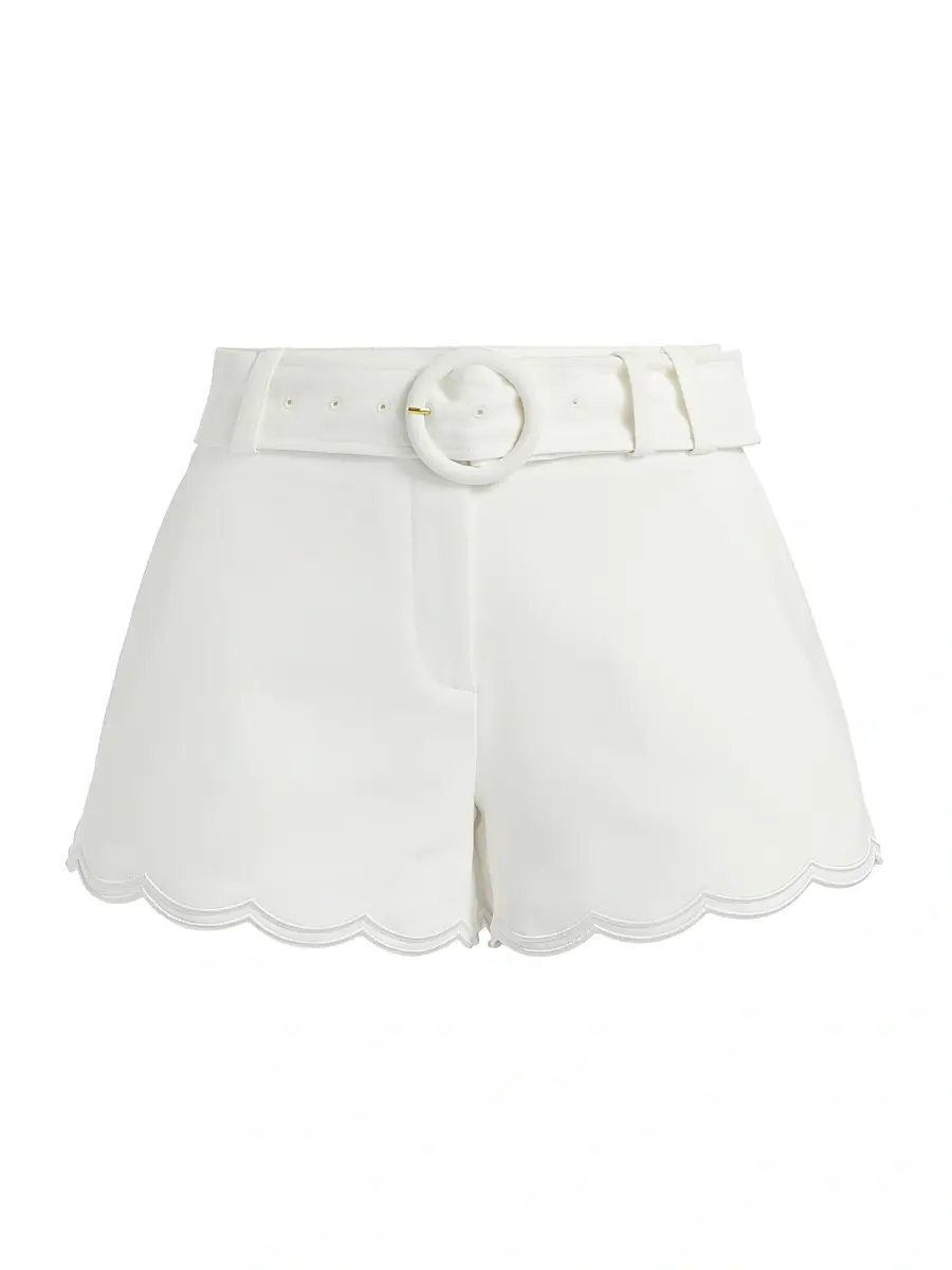 Ramy Brook Women's Violeta Cotton-Blend Belted Shorts