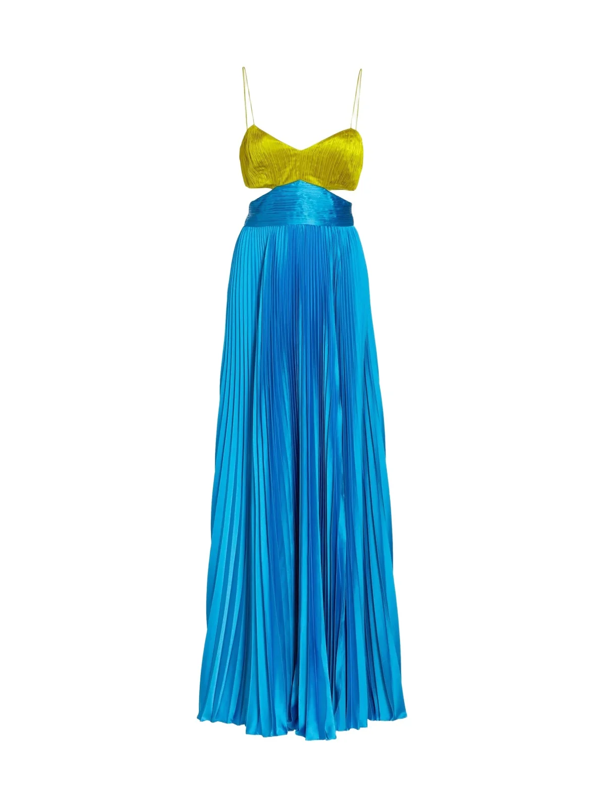 Amur Women's Elodie Pleated Cut-Out Gown | Thumbnail 1 Amur Women's Elodie Pleated Cut-Out Gown | Thumbnail 1