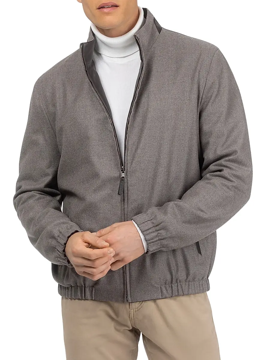 Gorski Men's Men's Light Nappa Leather Reversible Jacket | Thumbnail 5 Gorski Men's Men's Light Nappa Leather Reversible Jacket | Thumbnail 5