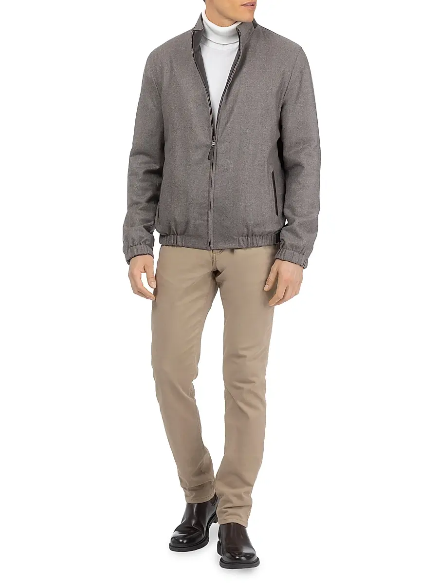 Gorski Men's Men's Light Nappa Leather Reversible Jacket | Thumbnail 6 Gorski Men's Men's Light Nappa Leather Reversible Jacket | Thumbnail 6