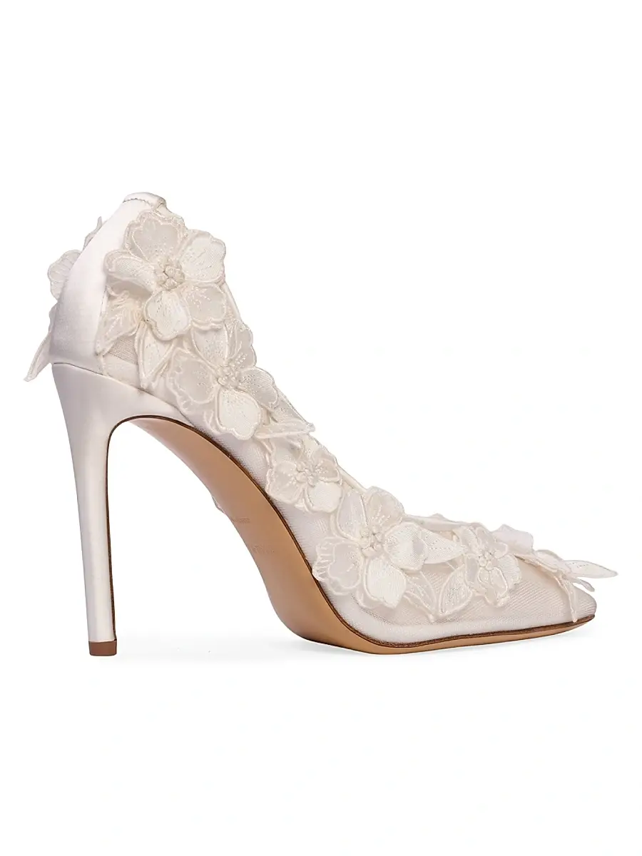 Anne Barge Women's La Rose Satin Pumps | Thumbnail 4 Anne Barge Women's La Rose Satin Pumps | Thumbnail 4