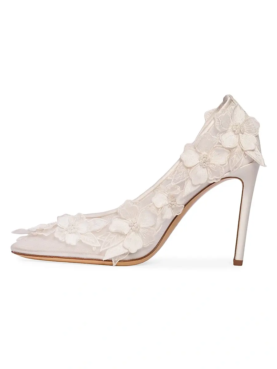 Anne Barge Women's La Rose Satin Pumps | Thumbnail 5 Anne Barge Women's La Rose Satin Pumps | Thumbnail 5