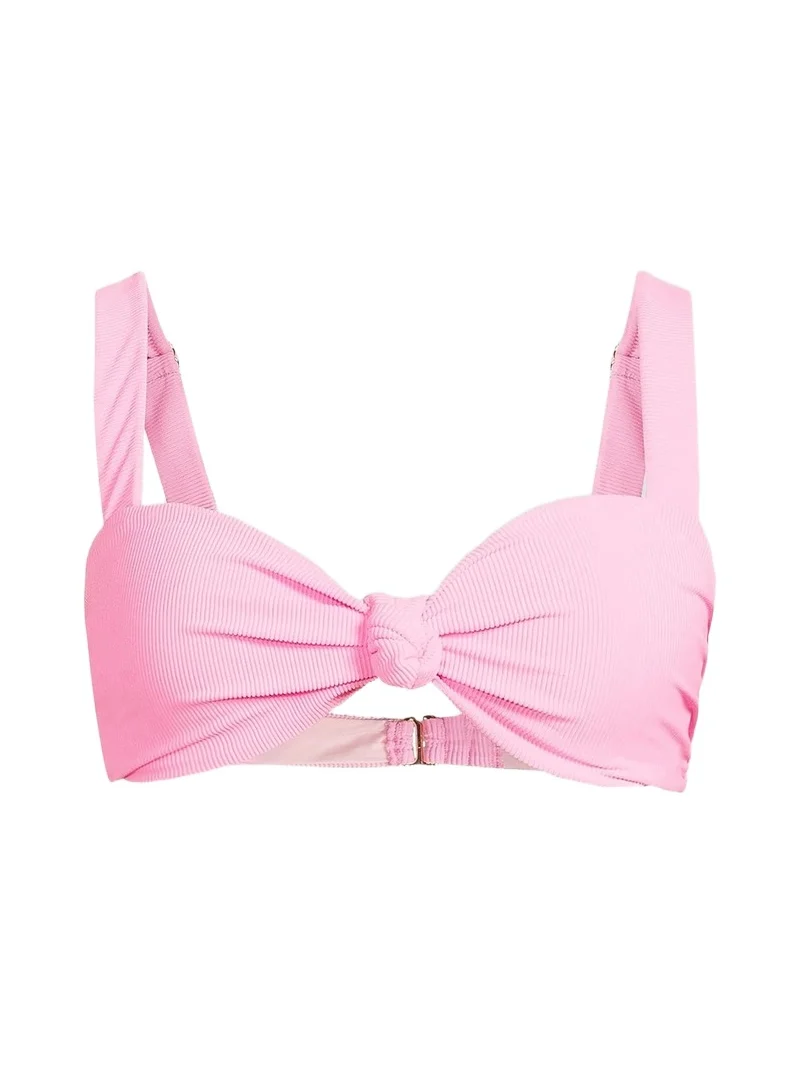 BEACH RIOT Women's Sophia Rib-Knit Bikini Top