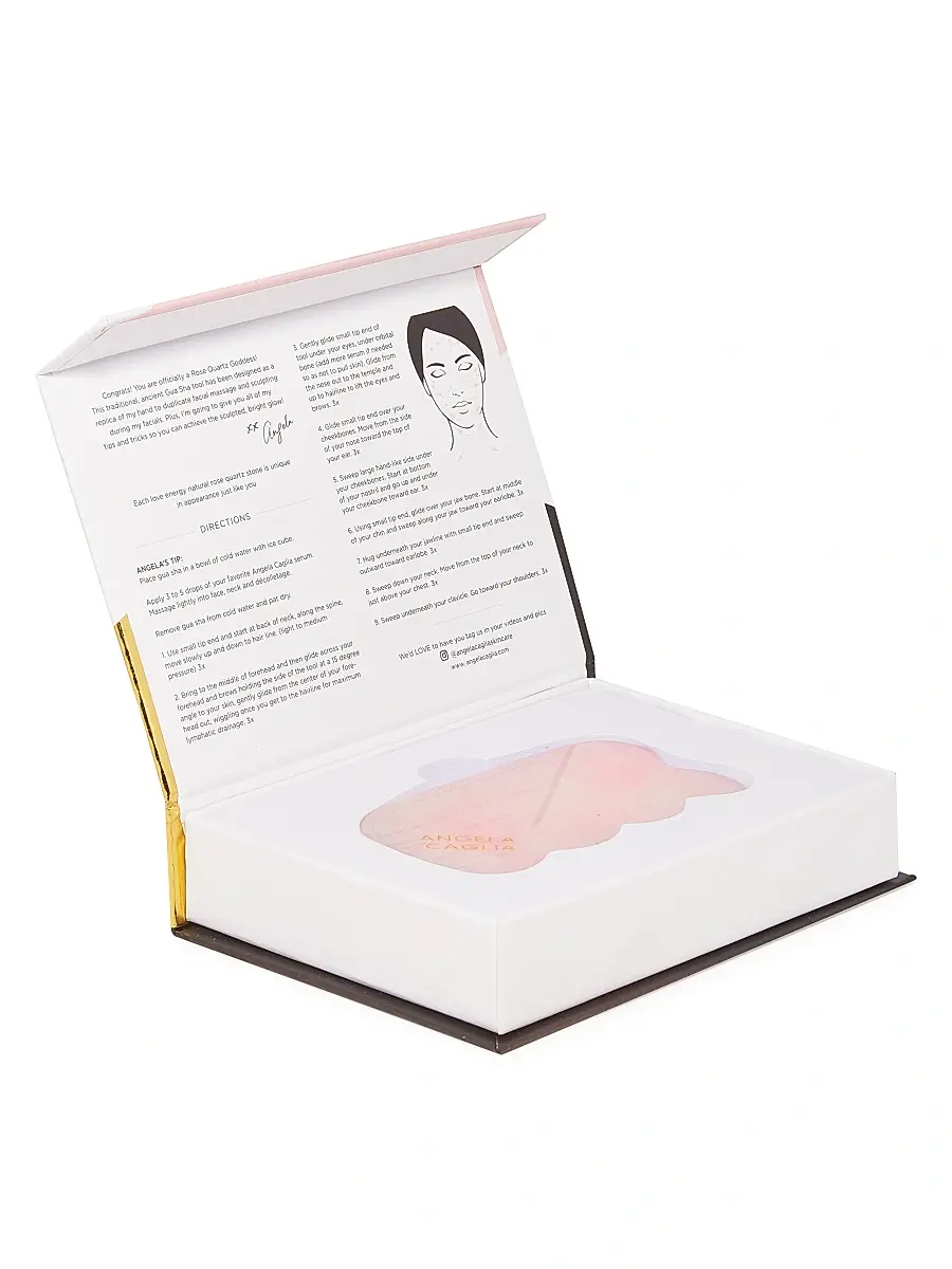 ANGELA CAGLIA Women's Rose Quartz Gua Sha | Thumbnail 3 ANGELA CAGLIA Women's Rose Quartz Gua Sha | Thumbnail 3