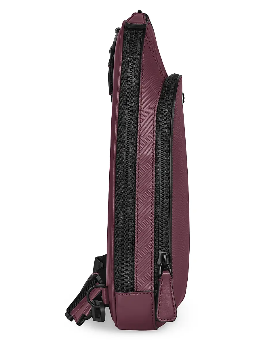 Montblanc Men's Extreme 3.0 Leather Sling Shoulder Bag - Dark Red | Thumbnail 8