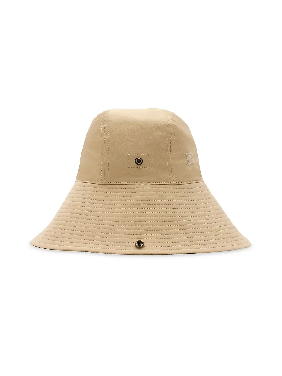 Burberry Men's All Weather Gabardine Hat - Flax | Image 1 Burberry Men's All Weather Gabardine Hat - Flax | Image 1