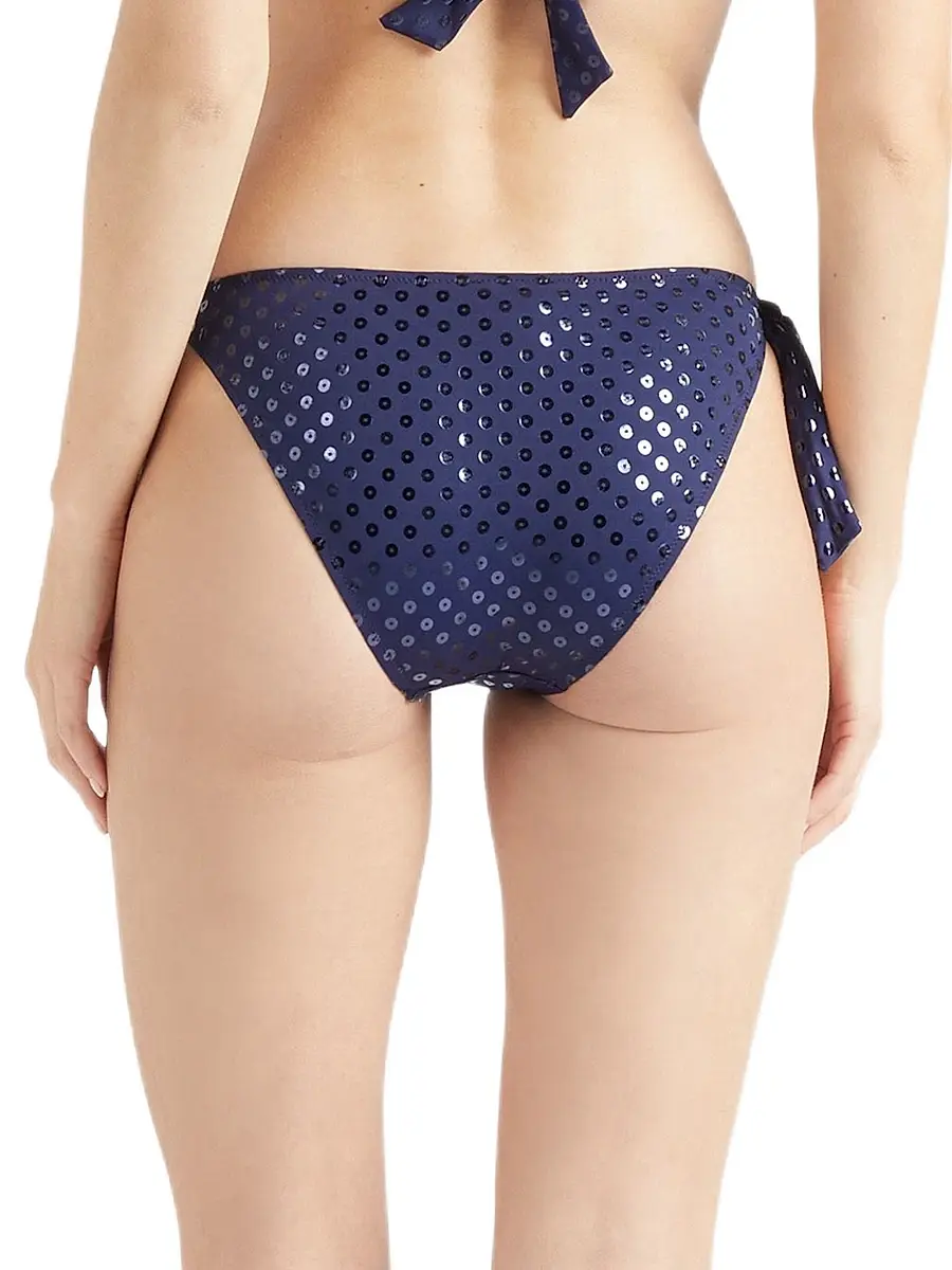 Vilebrequin Women's Flamme Relief Glitter Stretch Jersey Side-Tie Bikini Bottom | Thumbnail 5 Vilebrequin Women's Flamme Relief Glitter Stretch Jersey Side-Tie Bikini Bottom | Thumbnail 5