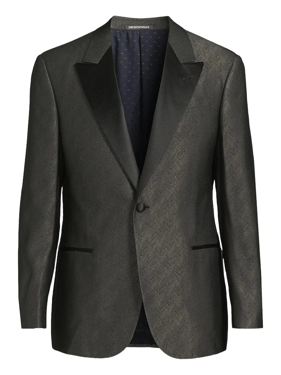 Men's Shiny Woven Dinner Jacket Men's Shiny Woven Dinner Jacket