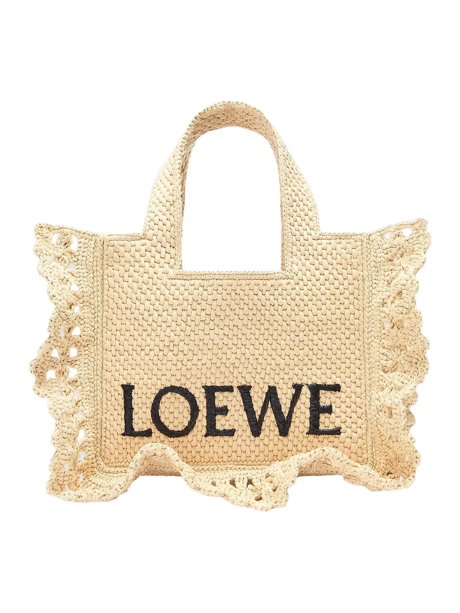 Women's x Paula's Ibiza Font Raffia Tote Bag Women's x Paula's Ibiza Font Raffia Tote Bag