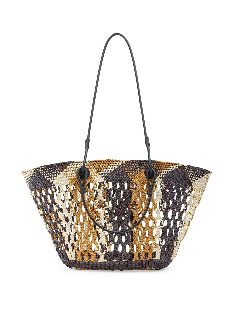 LOEWE Women's x Paula's Ibiza Anagram Basket Bag - Chocolate Ochre | Thumbnail 3 LOEWE Women's x Paula's Ibiza Anagram Basket Bag - Chocolate Ochre | Thumbnail 3