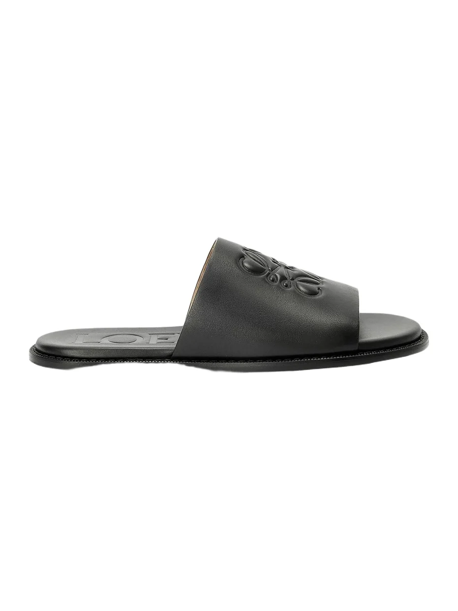 Loewe Men's x Paula's Ibiza Flex Anagram Leather Slide Sandals
