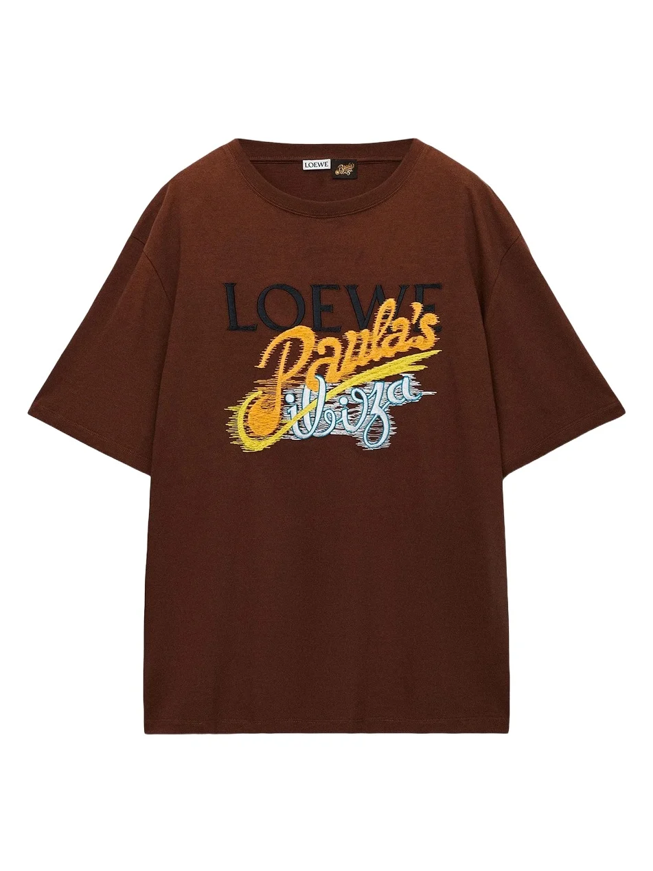 Loewe Men's x Paula's Ibiza Paula Logo Loose-Fit T-Shirt