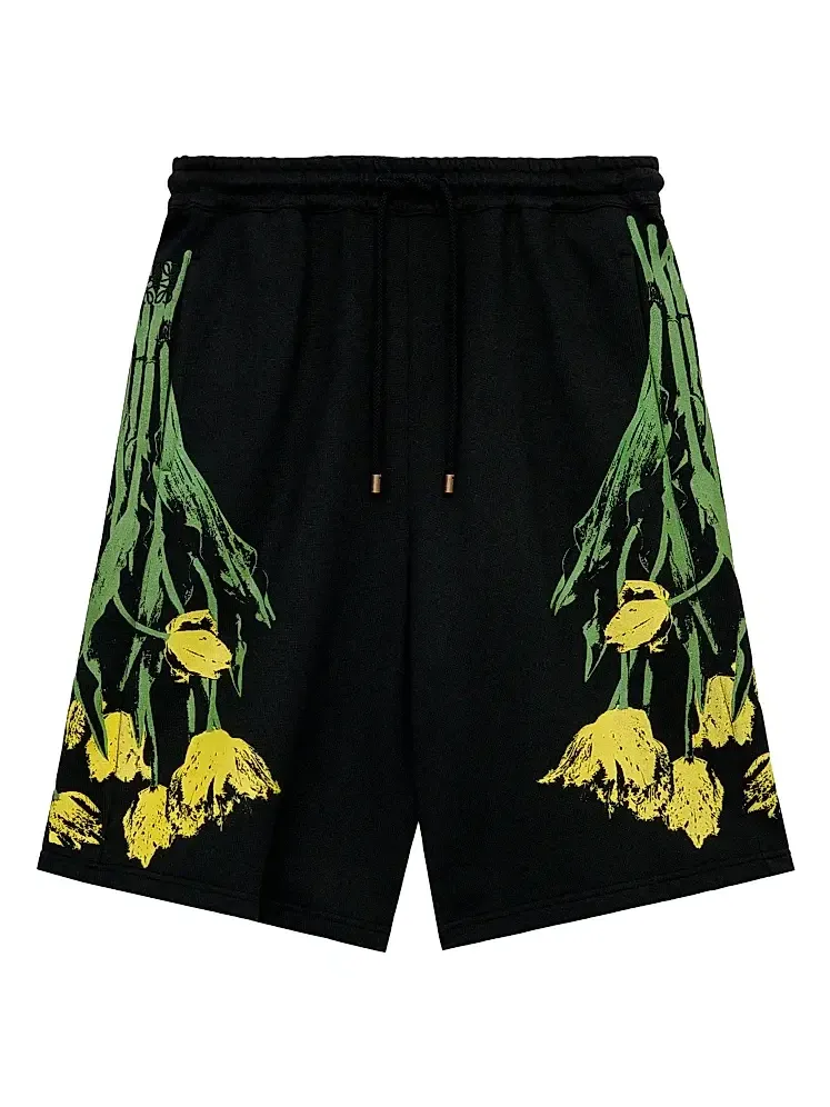 Loewe Men's x Paula's Ibiza Tulip Drawstring Shorts