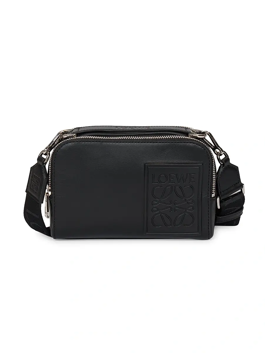 LOEWE Men's Mini Camera Crossbody Bag - Black | Image 1 LOEWE Men's Mini Camera Crossbody Bag - Black | Image 1