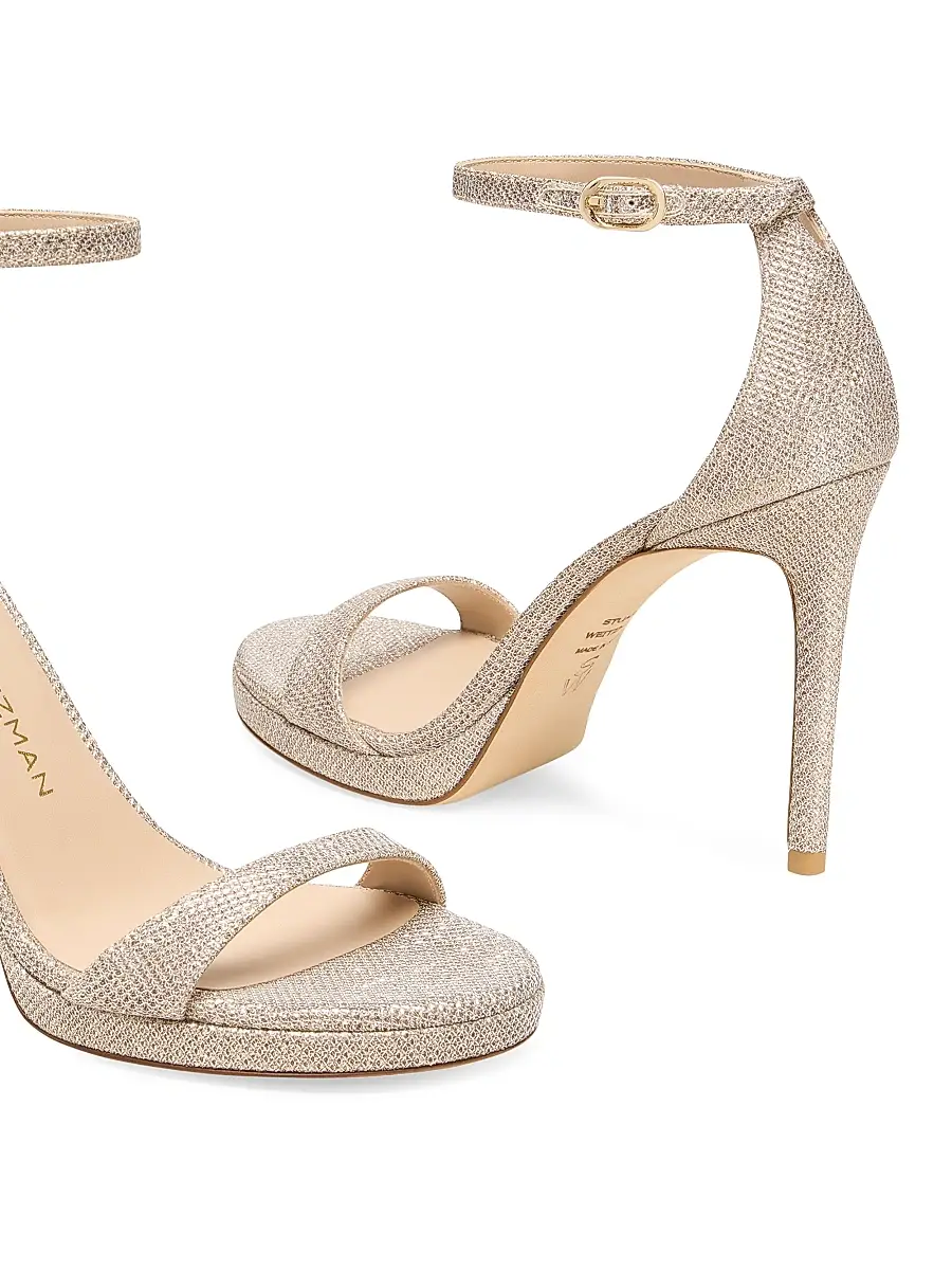 Stuart Weitzman Women's Nudist 100MM Stiletto Platform Sandals | Thumbnail 4 Stuart Weitzman Women's Nudist 100MM Stiletto Platform Sandals | Thumbnail 4