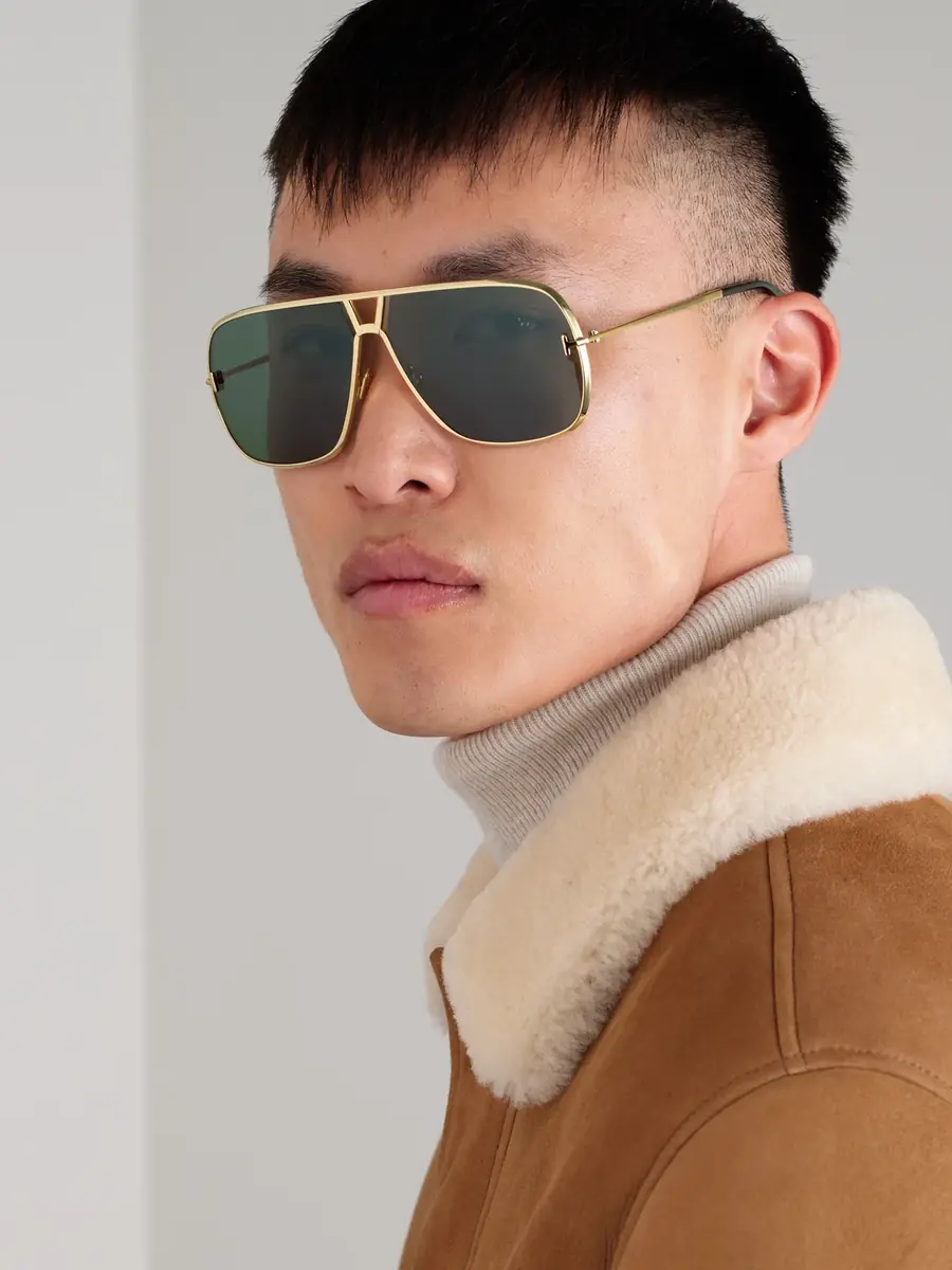 Tom Ford Stavros Aviator-Style Gold-Tone Sunglasses - Men | Thumbnail 2 Tom Ford Stavros Aviator-Style Gold-Tone Sunglasses - Men | Thumbnail 2