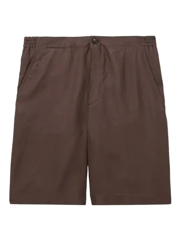 Straight-Leg Linen Shorts - Men