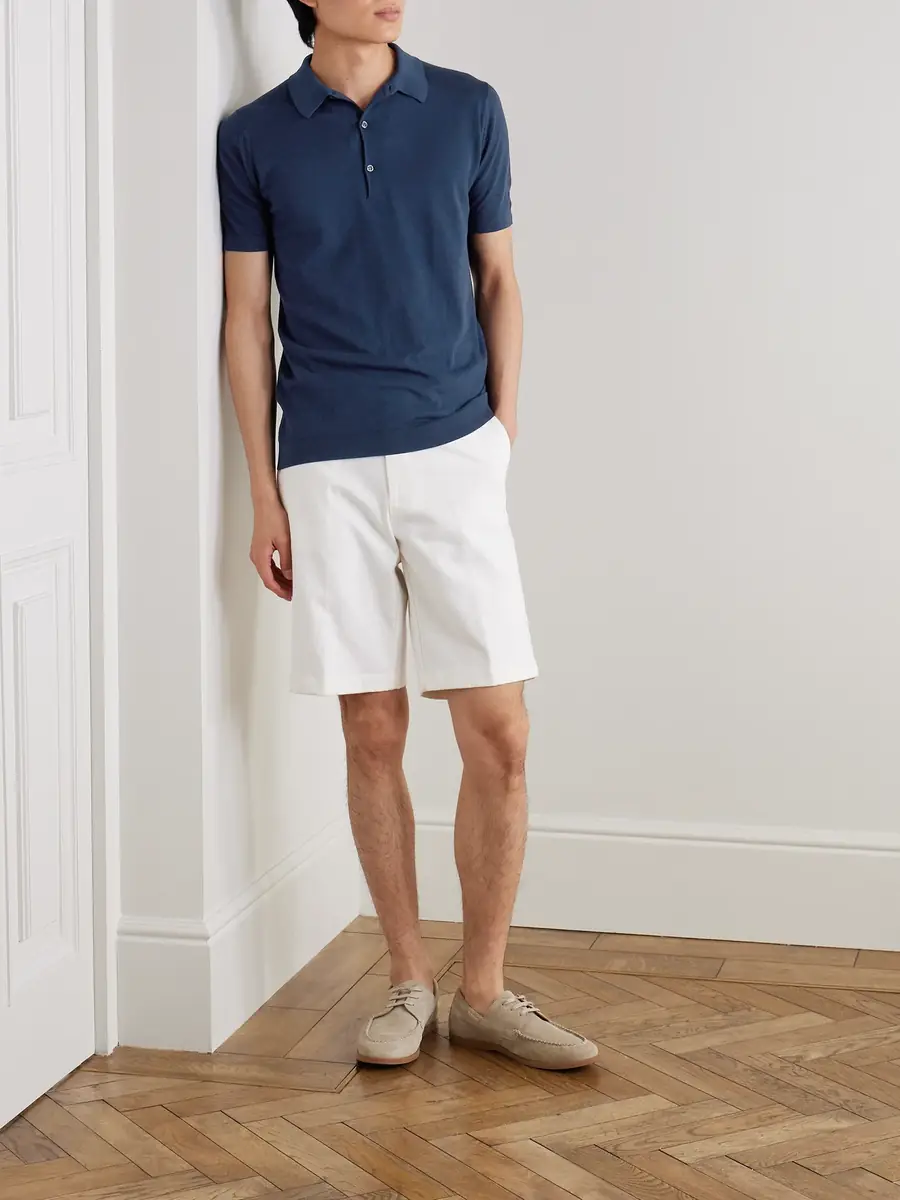 John Smedley Roth Slim-Fit Sea Island Cotton-Piqué Polo Shirt - Men | Thumbnail 2 John Smedley Roth Slim-Fit Sea Island Cotton-Piqué Polo Shirt - Men | Thumbnail 2