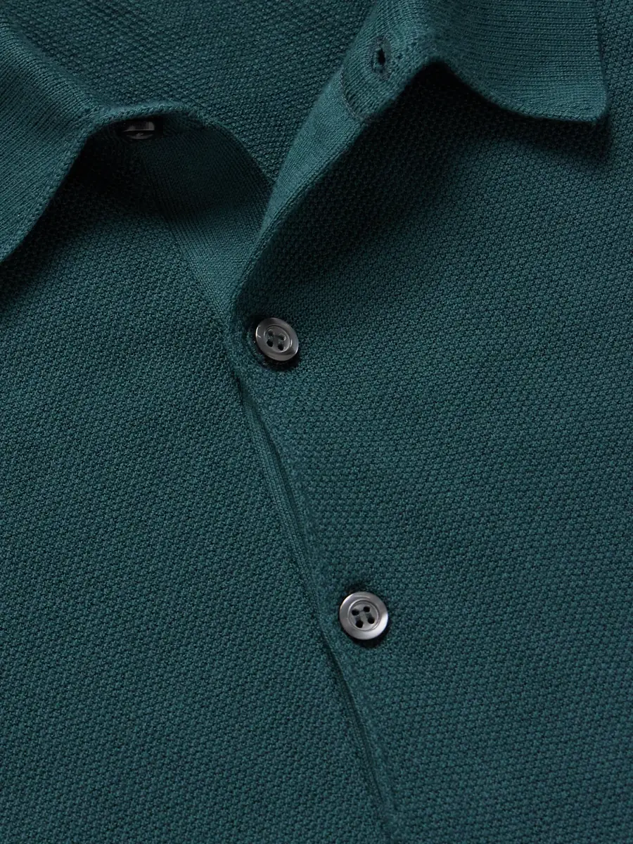 John Smedley Roth Slim-Fit Sea Island Cotton-Piqué Polo Shirt - Men | Thumbnail 4 John Smedley Roth Slim-Fit Sea Island Cotton-Piqué Polo Shirt - Men | Thumbnail 4