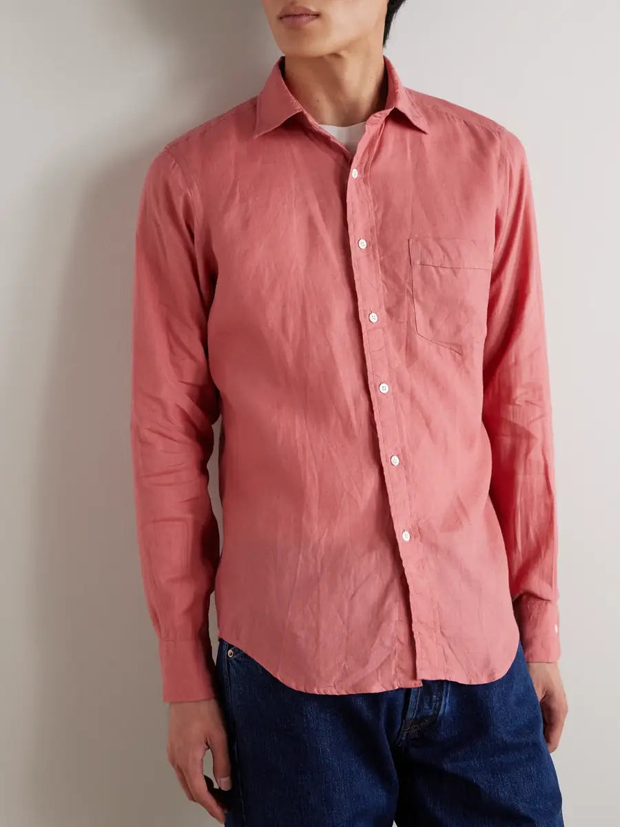 Drake's Linen Shirt - Men | Thumbnail 3 Drake's Linen Shirt - Men | Thumbnail 3