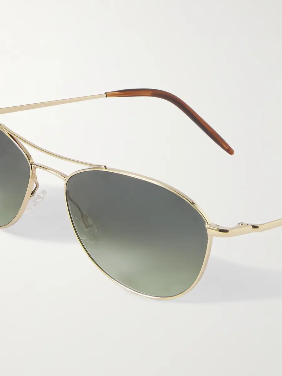 Oliver Peoples Aero II Aviator-Style Gold-Tone Sunglasses - Men | Thumbnail 3 Oliver Peoples Aero II Aviator-Style Gold-Tone Sunglasses - Men | Thumbnail 3