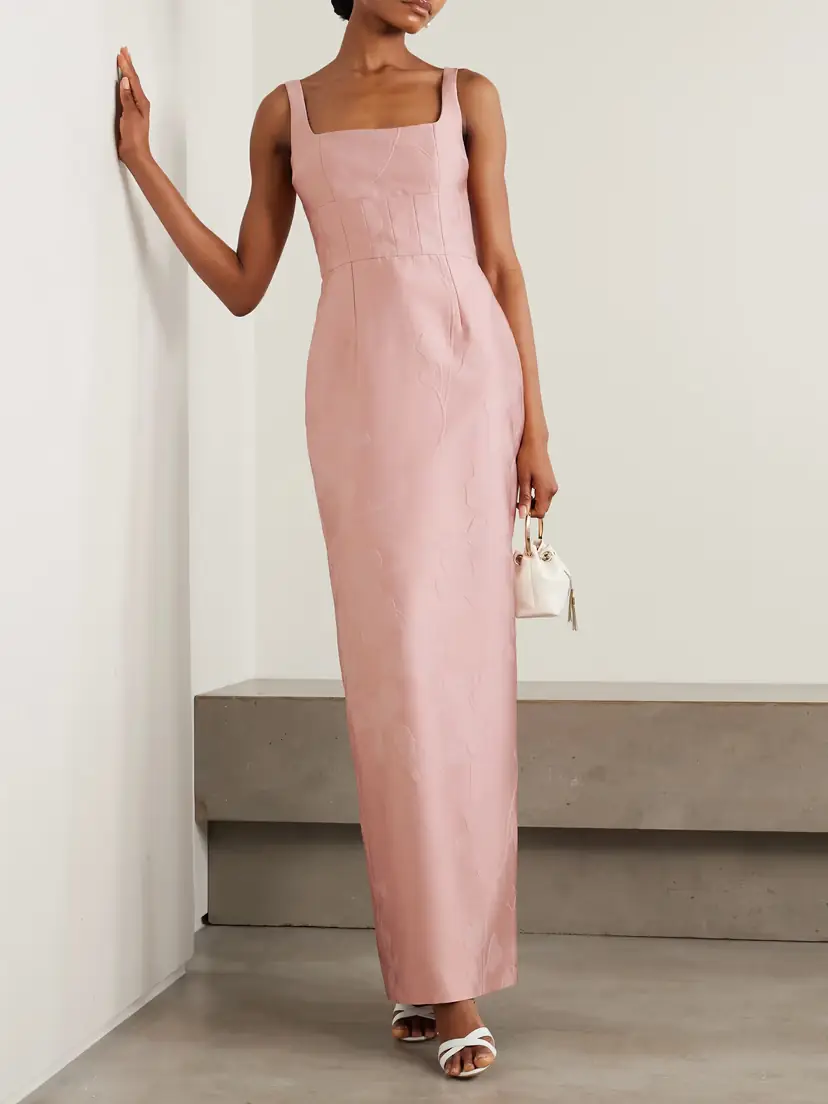 Emilia Wickstead Megara Paneled Cloqué Maxi Dress | Thumbnail 2 Emilia Wickstead Megara Paneled Cloqué Maxi Dress | Thumbnail 2