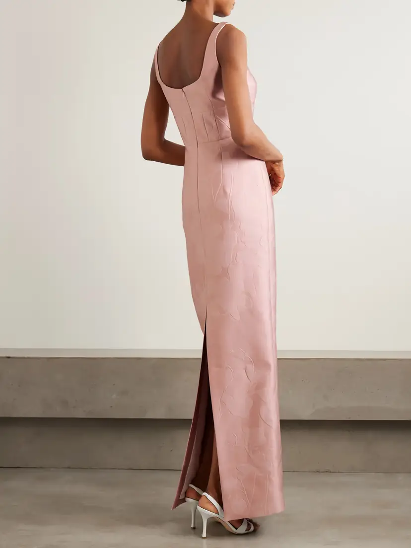 Emilia Wickstead Megara Paneled Cloqué Maxi Dress | Thumbnail 3 Emilia Wickstead Megara Paneled Cloqué Maxi Dress | Thumbnail 3