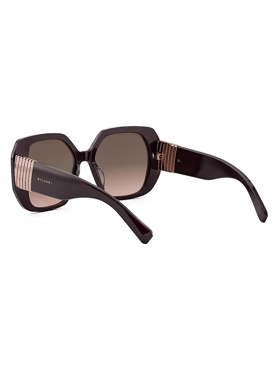 BVLGARI Women's Tubogas 54MM Butterfly Sunglasses - Violet | Thumbnail 4 BVLGARI Women's Tubogas 54MM Butterfly Sunglasses - Violet | Thumbnail 4