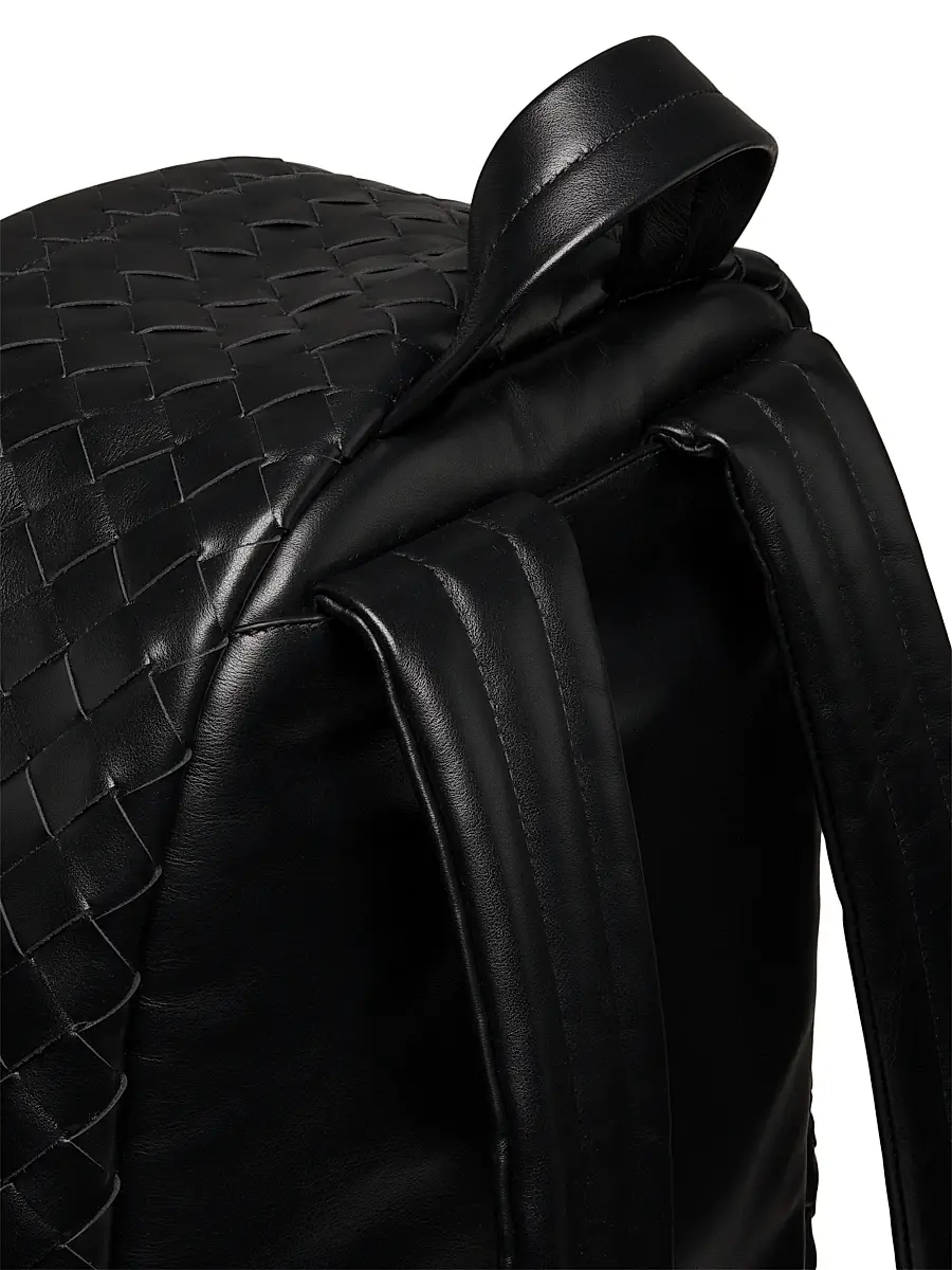 Bottega Veneta Men's Intrecciato Leather Backpack | Thumbnail 6 Bottega Veneta Men's Intrecciato Leather Backpack | Thumbnail 6