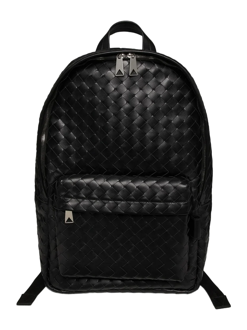 Men's Intrecciato Leather Backpack Men's Intrecciato Leather Backpack
