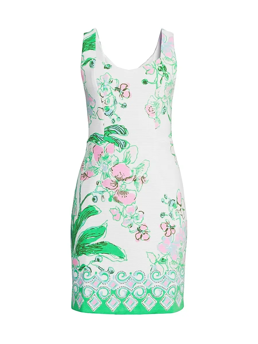 Lilly Pulitzer Women's Del Rey Orchids on the Avenue Shift Dress | Image 1 Lilly Pulitzer Women's Del Rey Orchids on the Avenue Shift Dress | Image 1