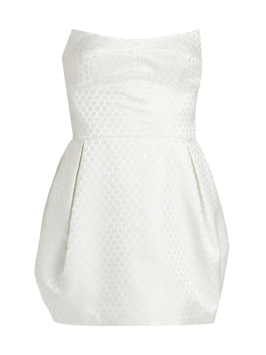 Amanda Uprichard Women's Bowery Strapless Minidress - White | Image 1 Amanda Uprichard Women's Bowery Strapless Minidress - White | Image 1