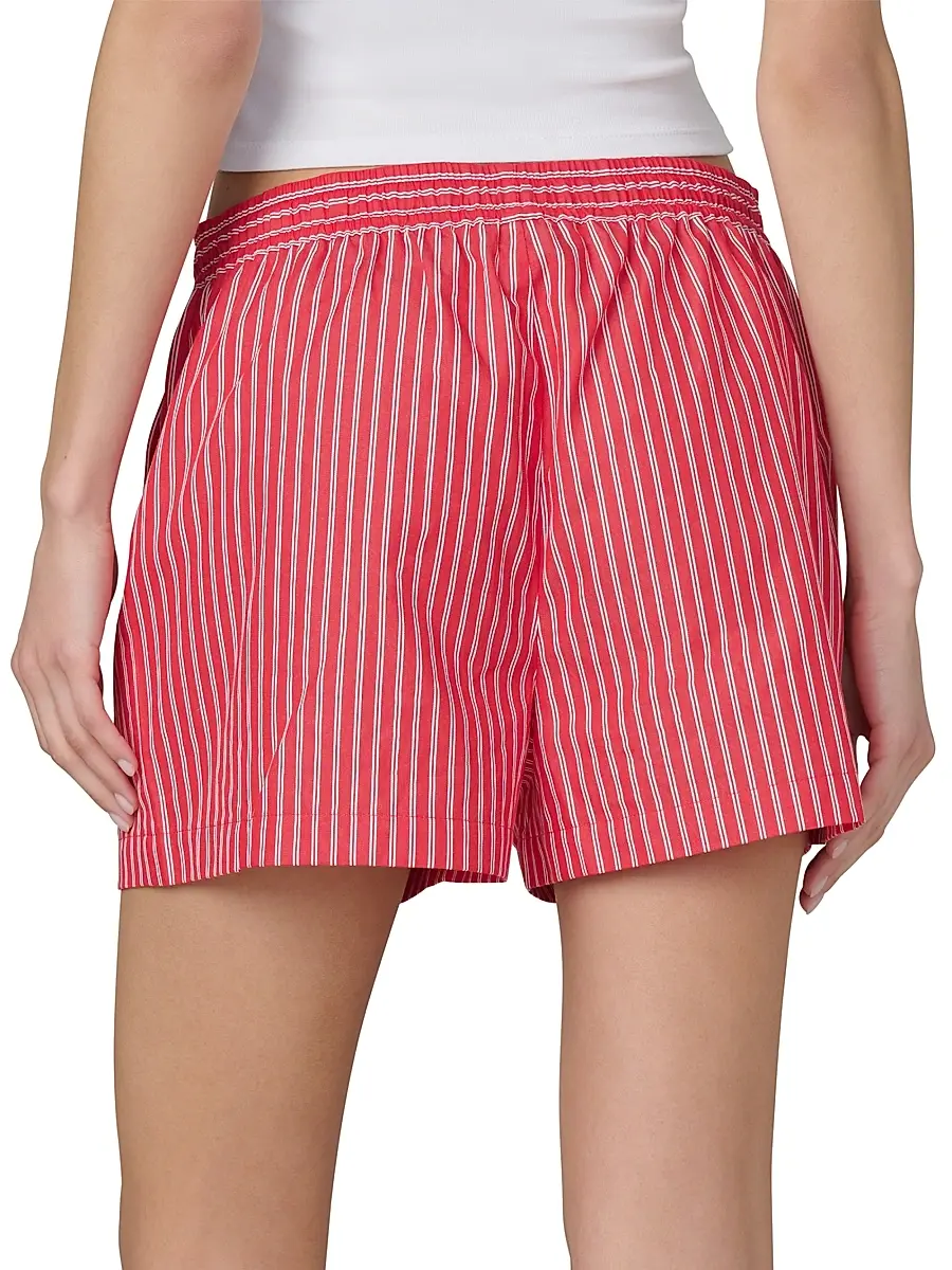 Joe's Jeans Women's The Boxer Pinstriped Cotton Shorts | Thumbnail 5 Joe's Jeans Women's The Boxer Pinstriped Cotton Shorts | Thumbnail 5