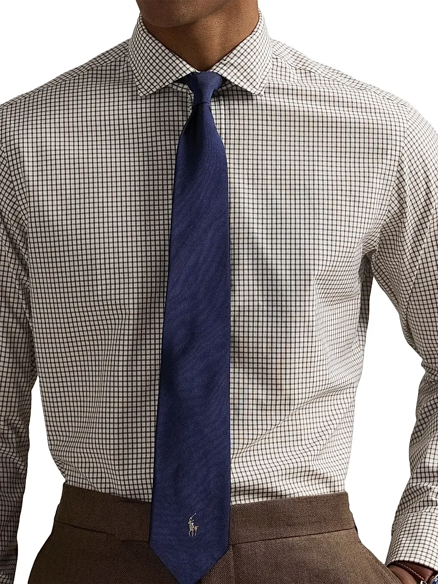 Polo Ralph Lauren Men's Glen Plaid Cotton Poplin Button-Front Shirt | Thumbnail 5 Polo Ralph Lauren Men's Glen Plaid Cotton Poplin Button-Front Shirt | Thumbnail 5