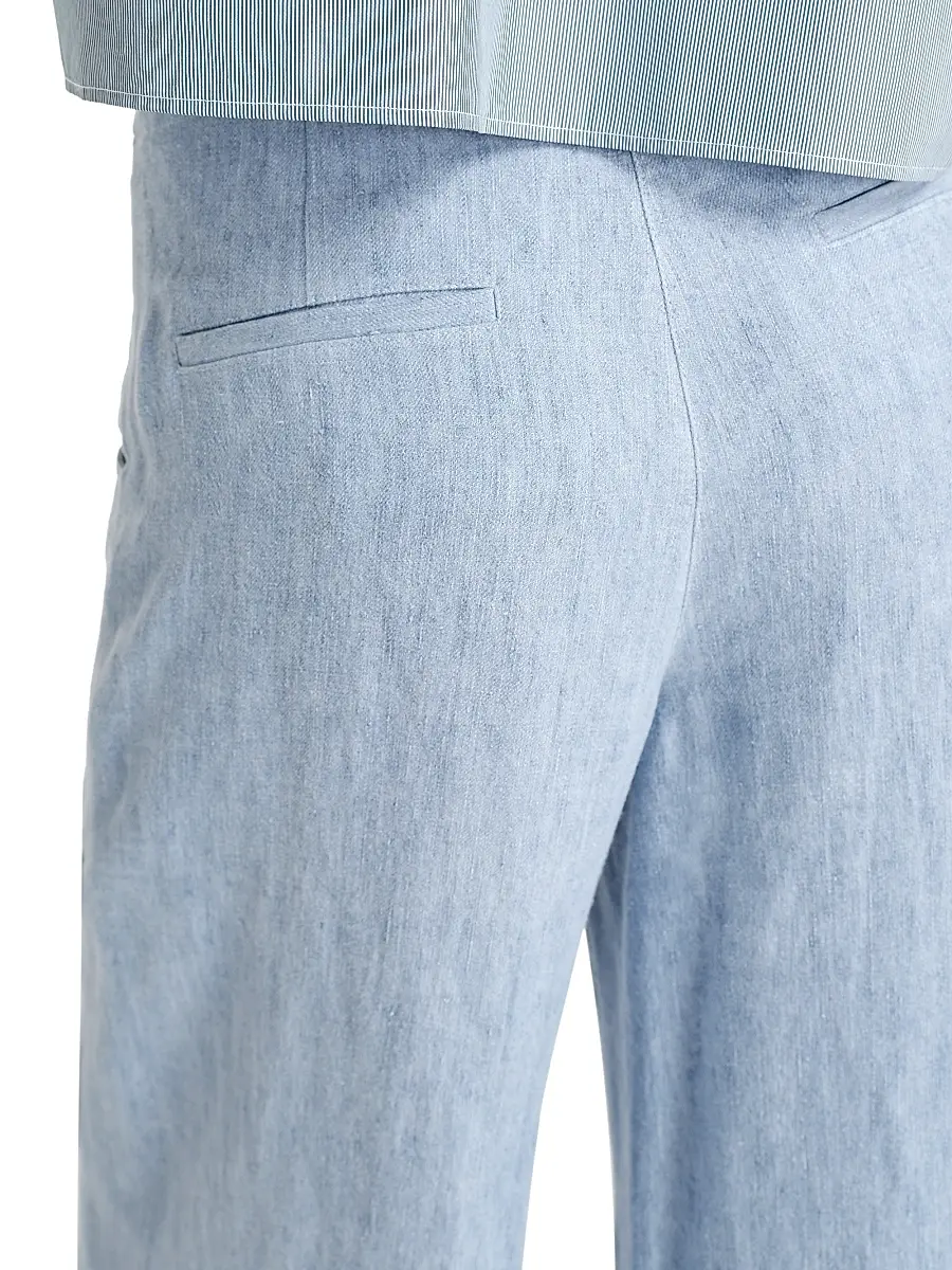 TWP Women's Demie Hemp High-Rise Wide-Leg Pants | Thumbnail 5
