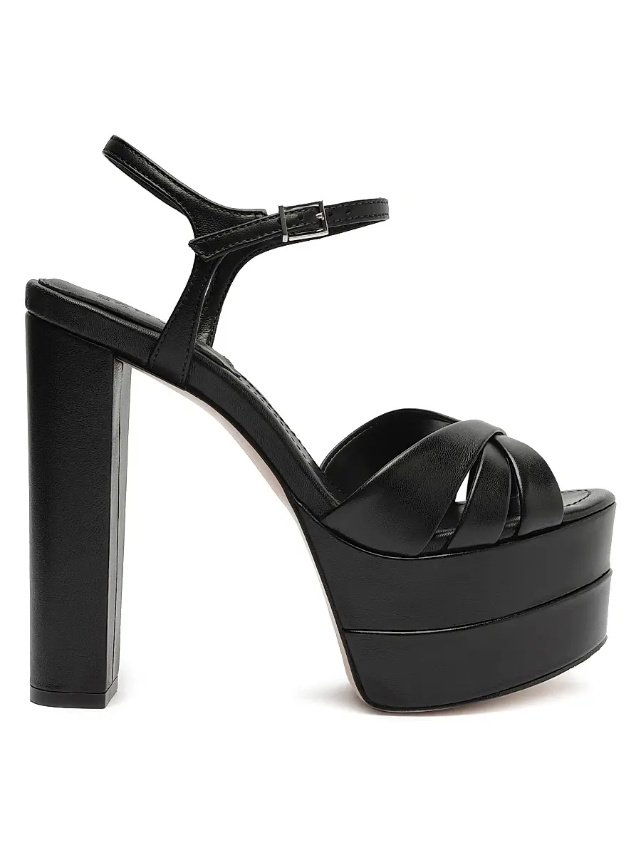 Schutz Women's Keefa High Leather Pumps - Black | Image 1 Schutz Women's Keefa High Leather Pumps - Black | Image 1