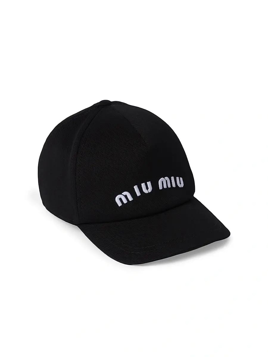 Miu Miu Women's Drill Baseball Cap - Beige Khaki | Thumbnail 4