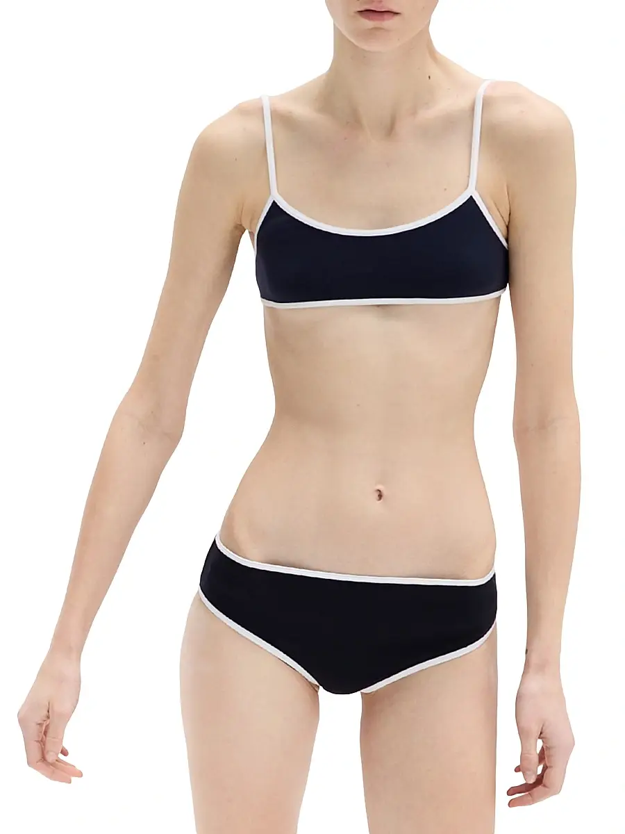 Miu Miu Women's Technical Knit Swimsuit - Grey | Thumbnail 7