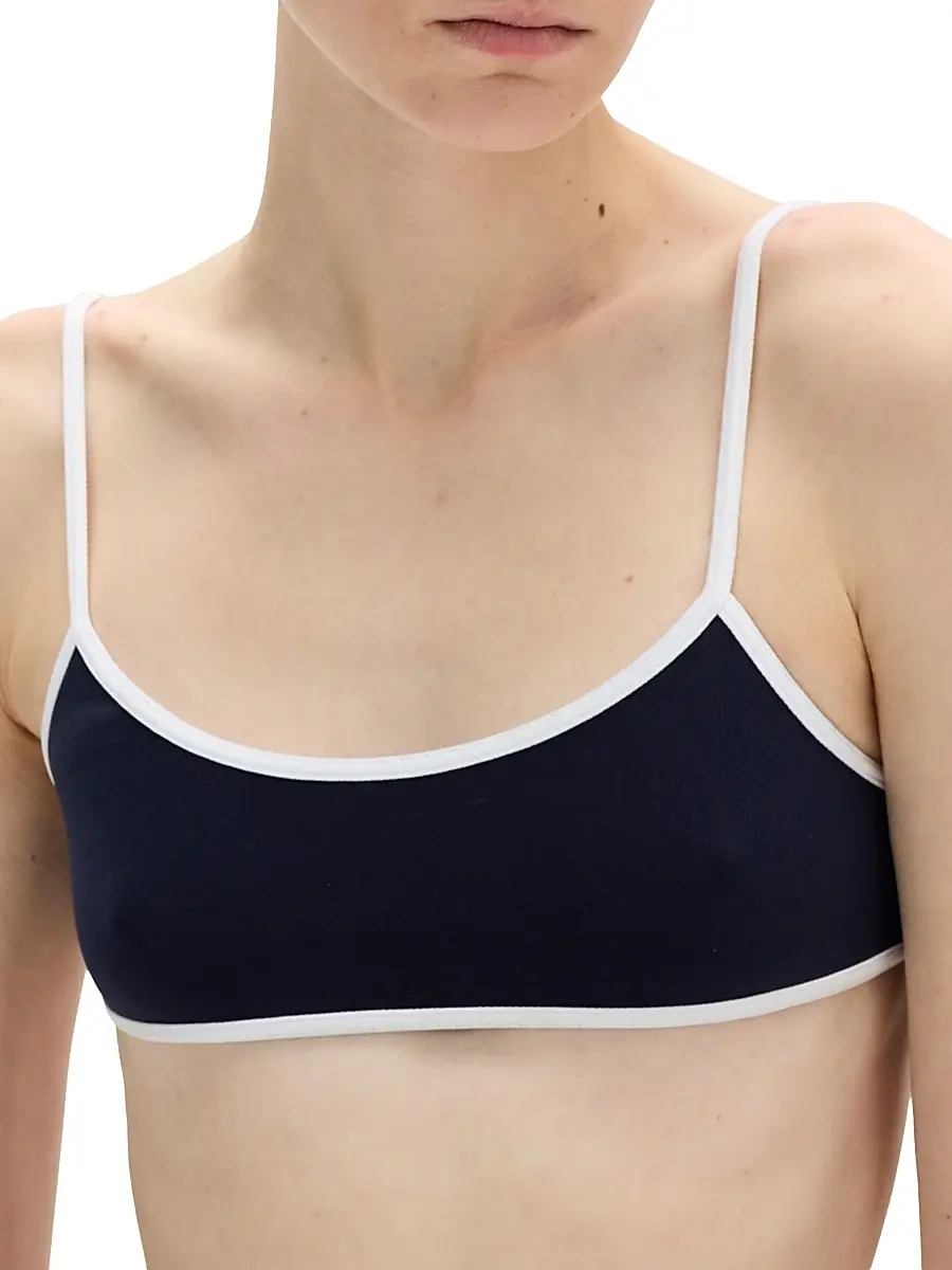 Miu Miu Women's Technical Knit Swimsuit - Grey | Thumbnail 9