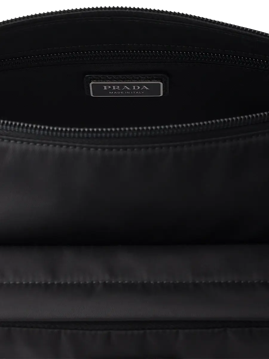 Prada Men's Re-Nylon and Saffiano Leather Shoulder Bag | Thumbnail 4 Prada Men's Re-Nylon and Saffiano Leather Shoulder Bag | Thumbnail 4