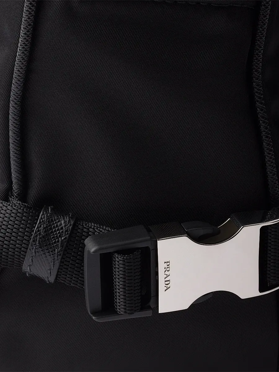 Prada Men's Re-Nylon and Saffiano Leather Shoulder Bag | Thumbnail 5 Prada Men's Re-Nylon and Saffiano Leather Shoulder Bag | Thumbnail 5