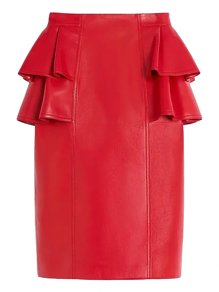 Women's Leather Midi Skirt Women's Leather Midi Skirt