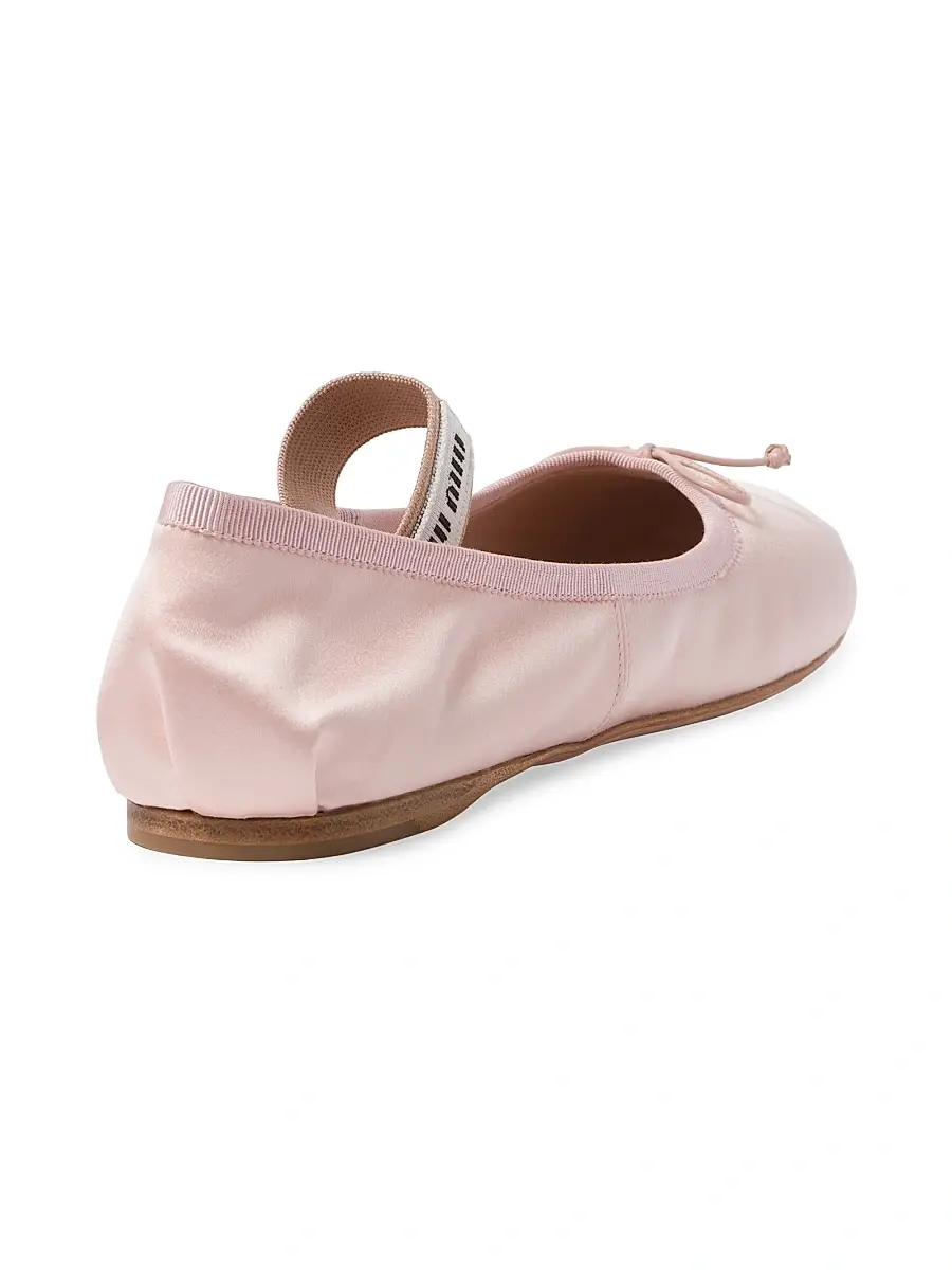 Miu Miu Women's Satin Ballerinas | Thumbnail 2