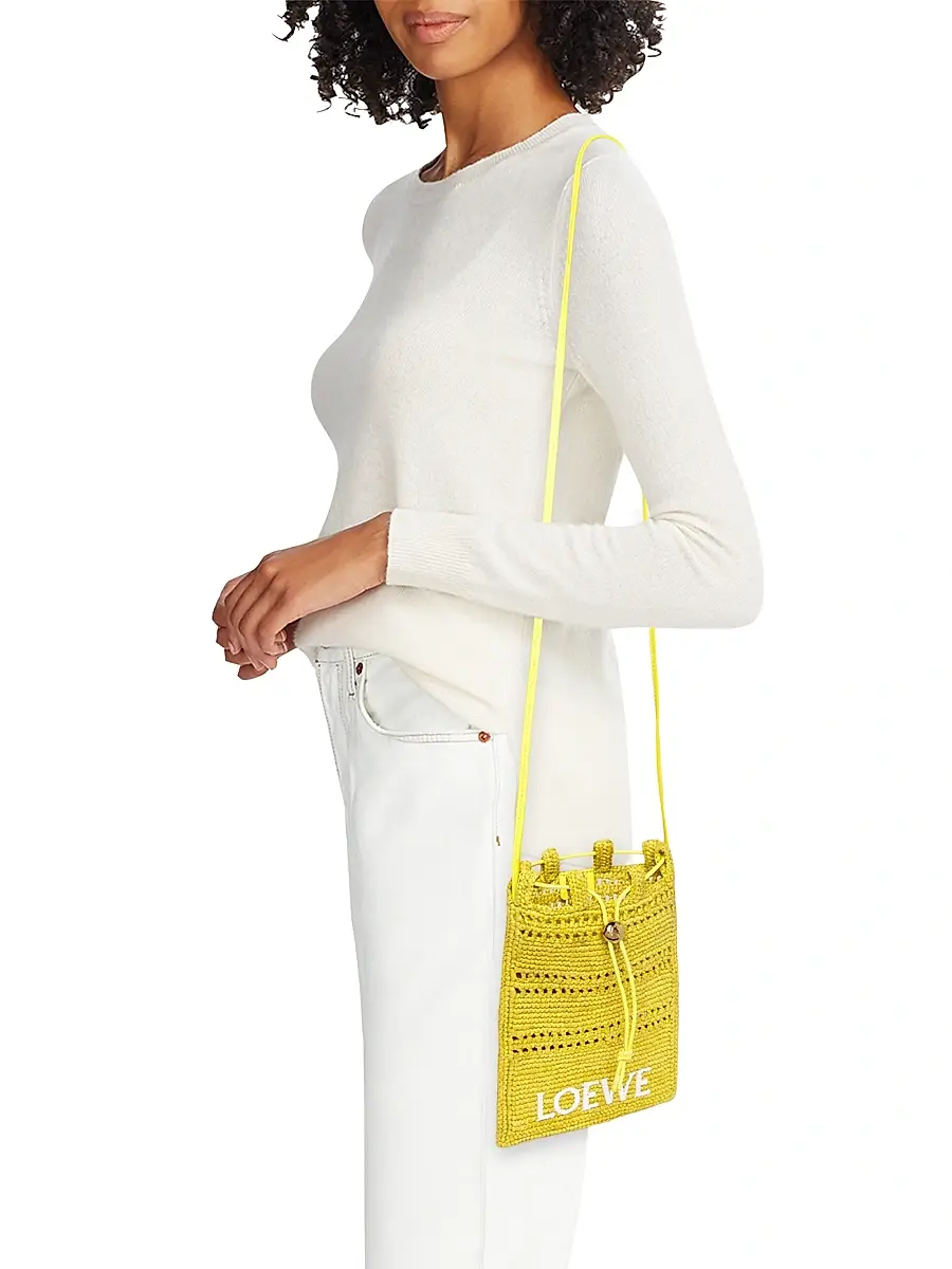 Loewe Women's x Paula's Ibiza Raffia Crossbody Bag | Thumbnail 2