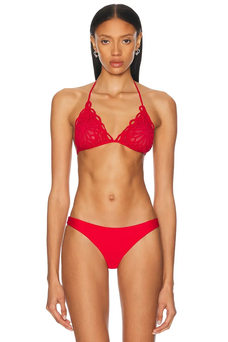 Norma Kamali Scallop Bikini Bra | Image 1 Norma Kamali Scallop Bikini Bra | Image 1