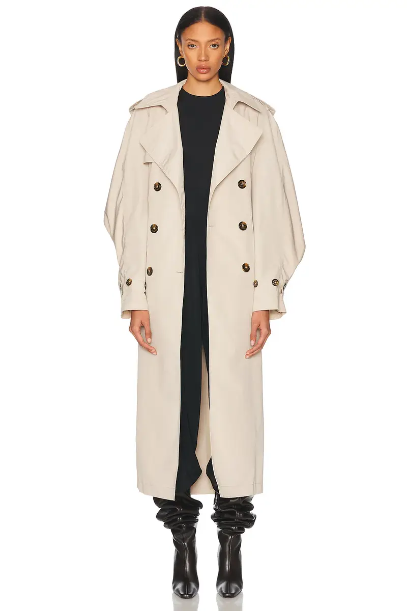 Alexandre Vauthier Taffeta Trench Coat | Thumbnail 2 Alexandre Vauthier Taffeta Trench Coat | Thumbnail 2