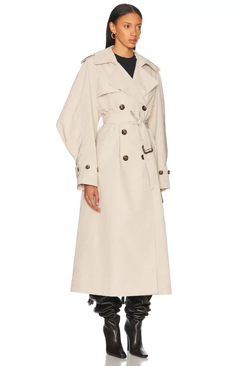 Alexandre Vauthier Taffeta Trench Coat | Thumbnail 3 Alexandre Vauthier Taffeta Trench Coat | Thumbnail 3