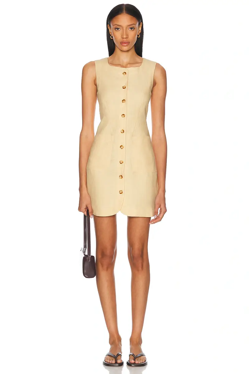 Posse Emma Button Down Mini Dress | Image 1 Posse Emma Button Down Mini Dress | Image 1